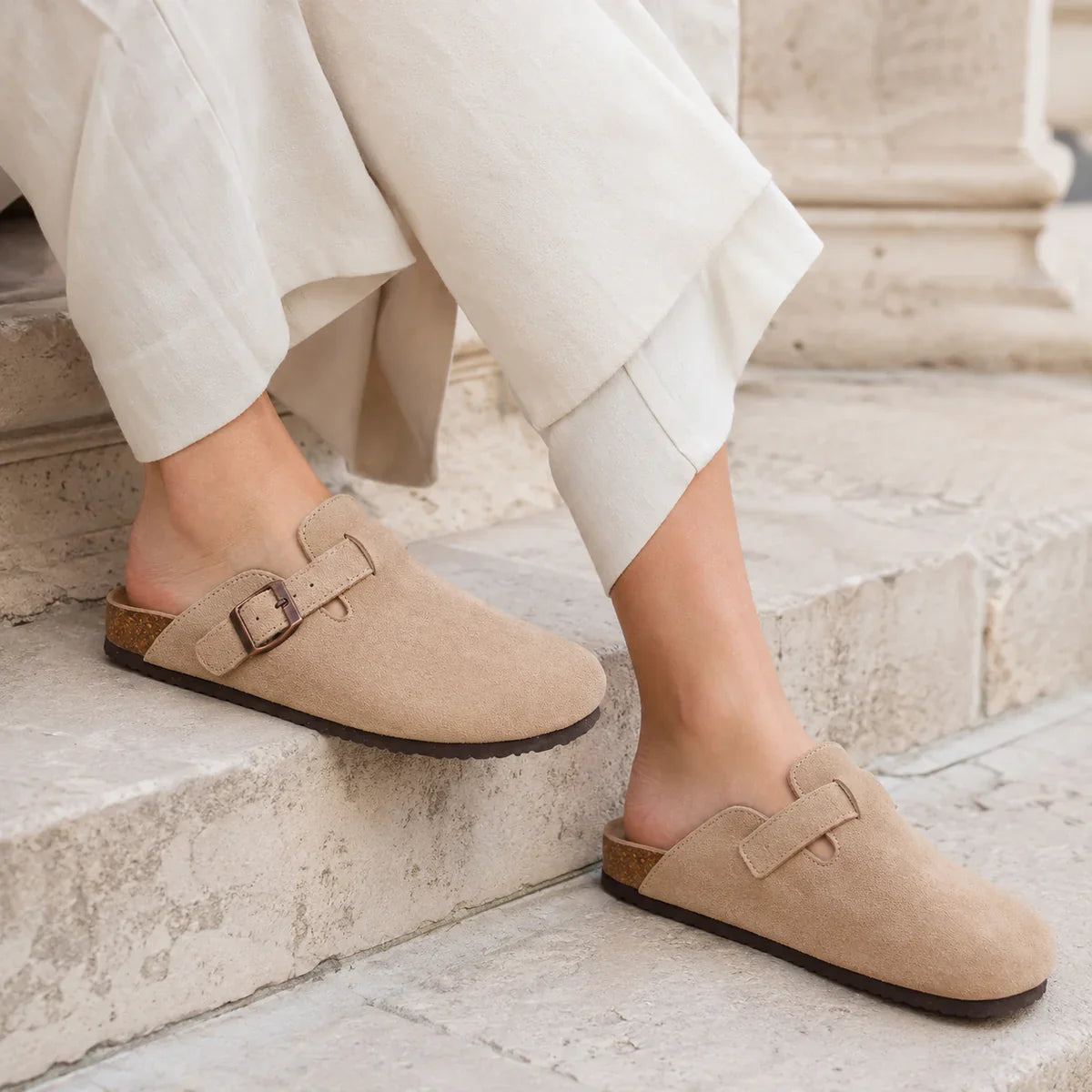 Bequeme Boston Clogs Hausschuhe