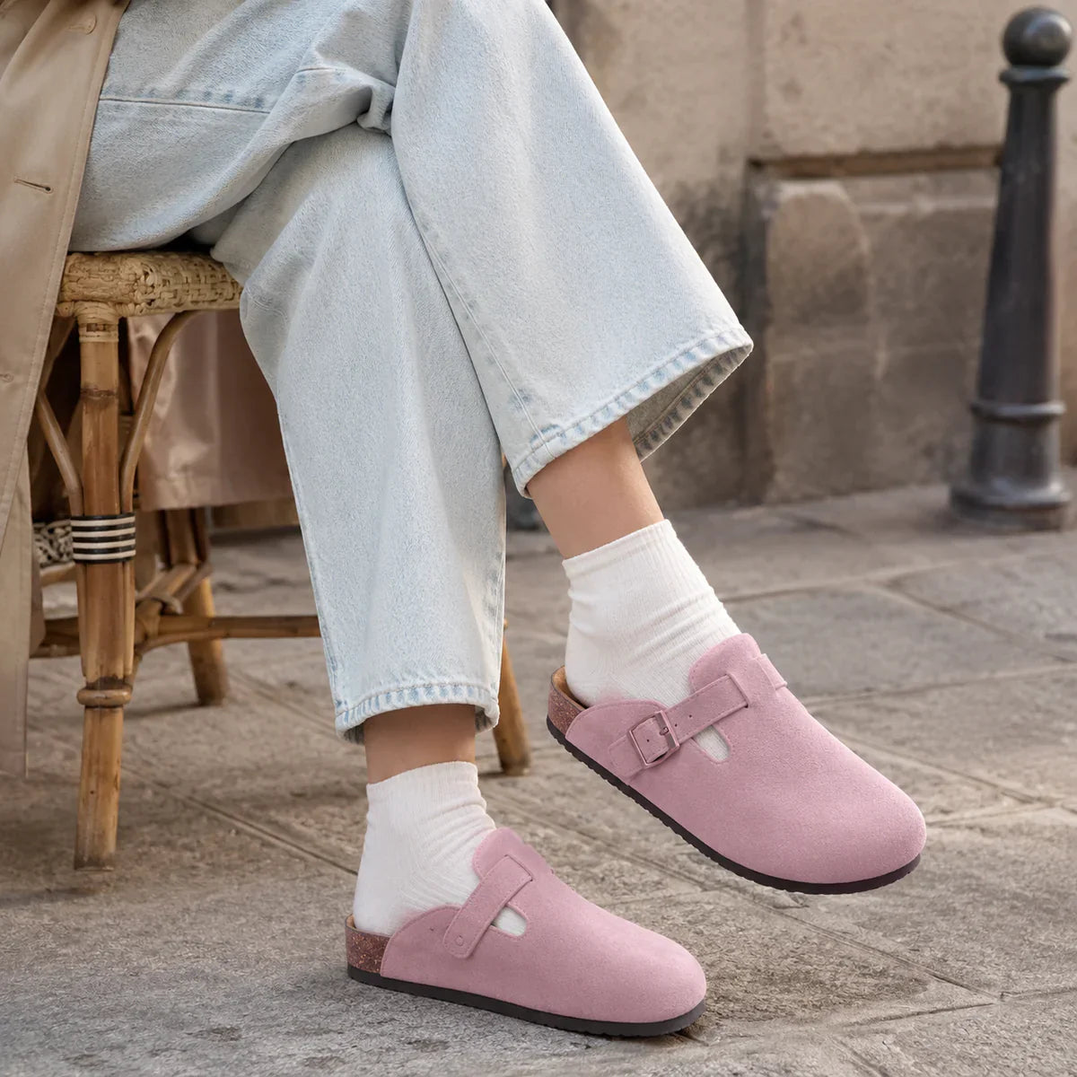 Bequeme Boston Clogs Hausschuhe