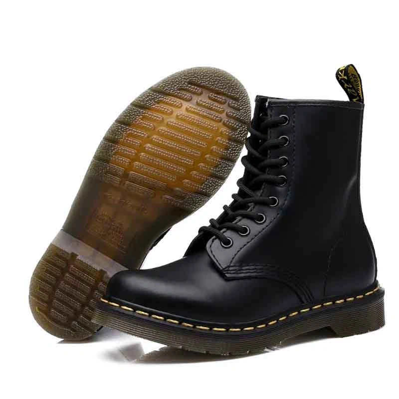Klassische hochwertige Martin-Stiefel im britischen Stil