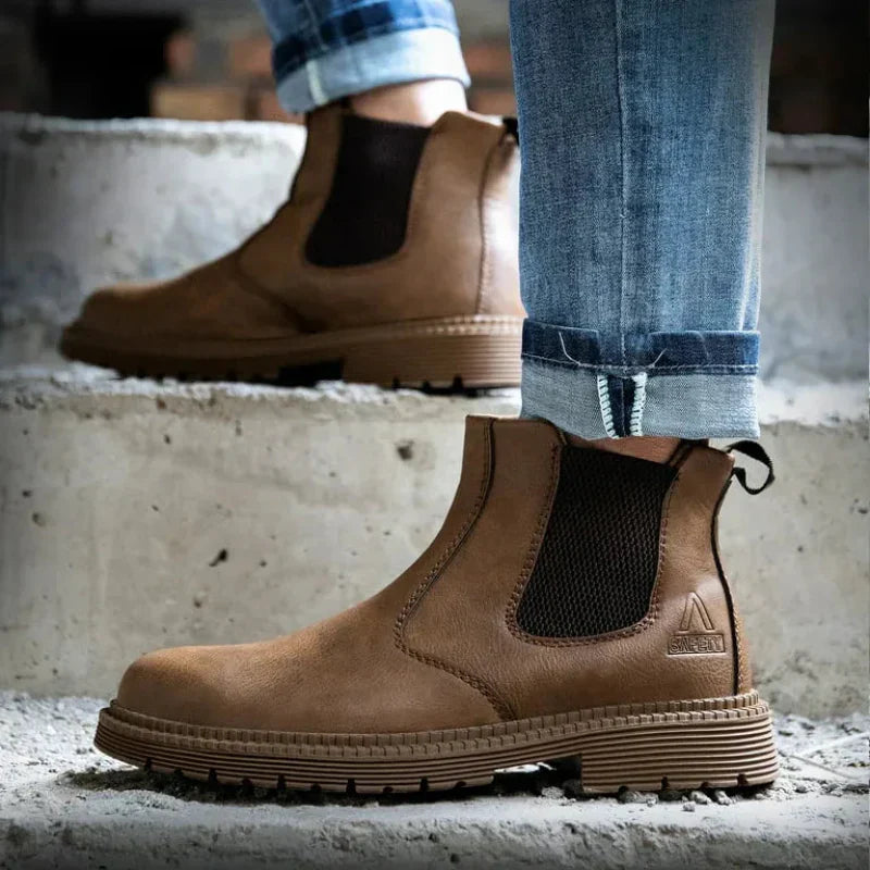 Wasserdichte Stahlkappen-Sicherheitsstiefel