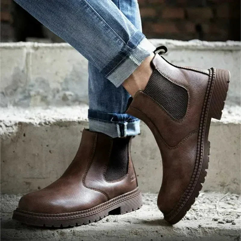 Wasserdichte Stahlkappen-Sicherheitsstiefel