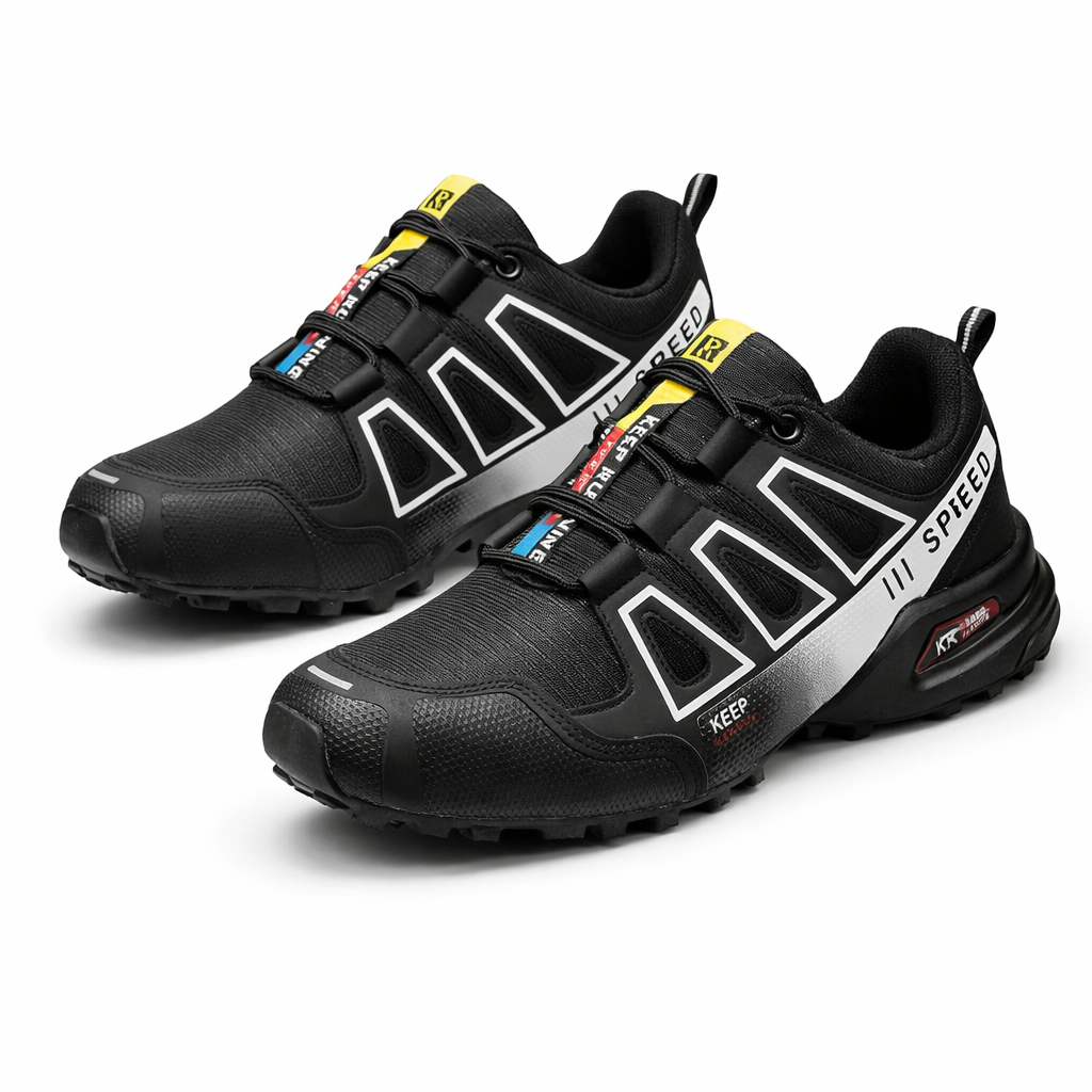 Herren Trailrunning-Schuh Schwarz & Rot – Performance und Komfort
