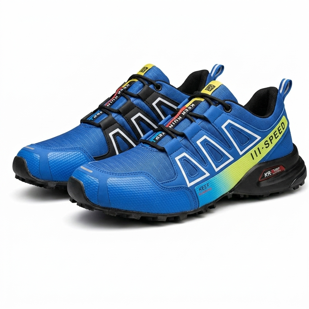 Herren Trailrunning-Schuh Schwarz & Rot – Performance und Komfort