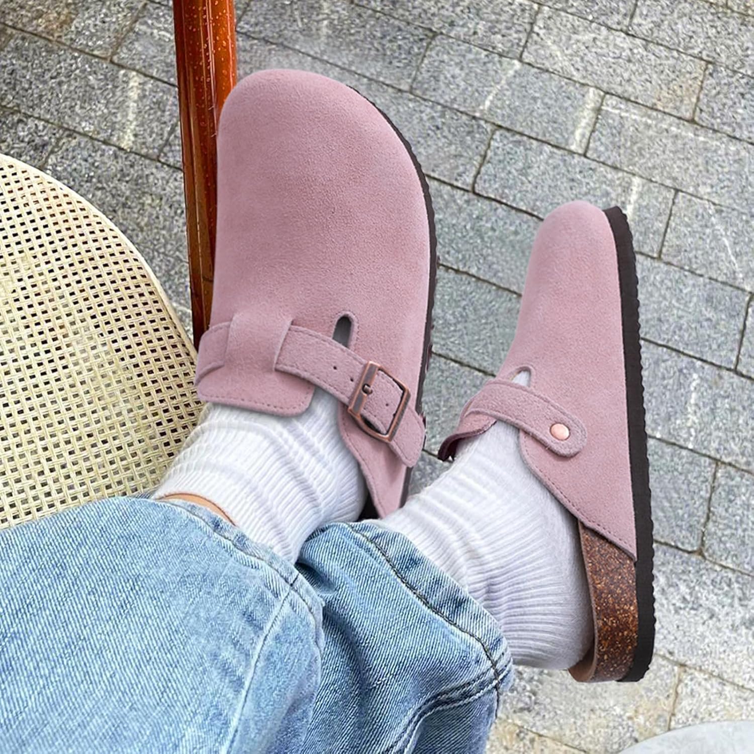 Bequeme Boston Clogs Hausschuhe