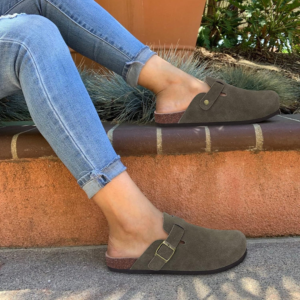 Bequeme Boston Clogs Hausschuhe