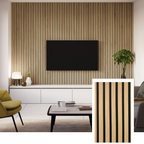 ZULIAN™ Acoustic Slat Panel — Smoked Oak (2.7m × 1.10m)
