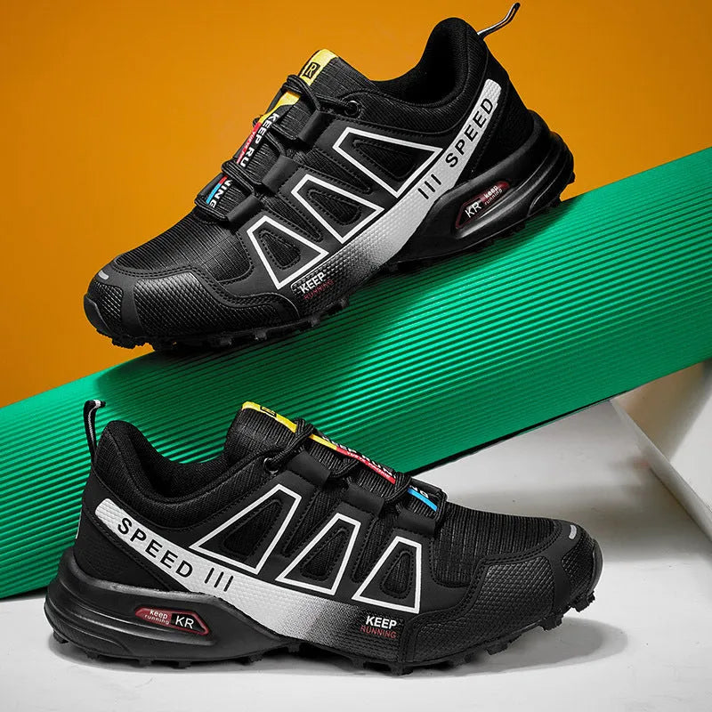 Herren Trailrunning-Schuh Schwarz & Rot – Performance und Komfort