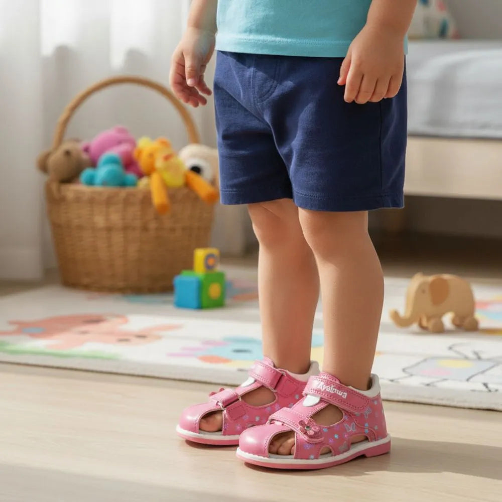 Baby Mädchen Sandalen für die ersten Schritte | Weicher Komfort & sicherer Halt