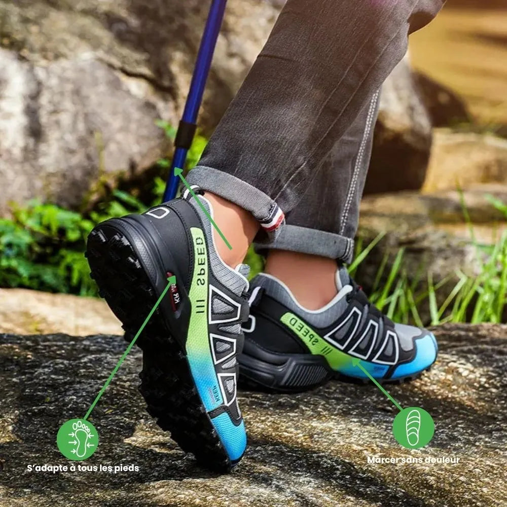 Herren Trailrunning-Schuh Schwarz & Rot – Performance und Komfort