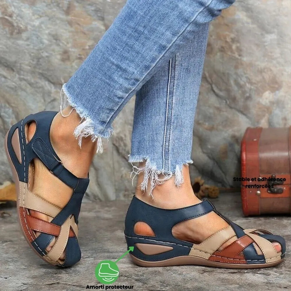 Orthopädische Komfort-Keilsandalen für Damen
