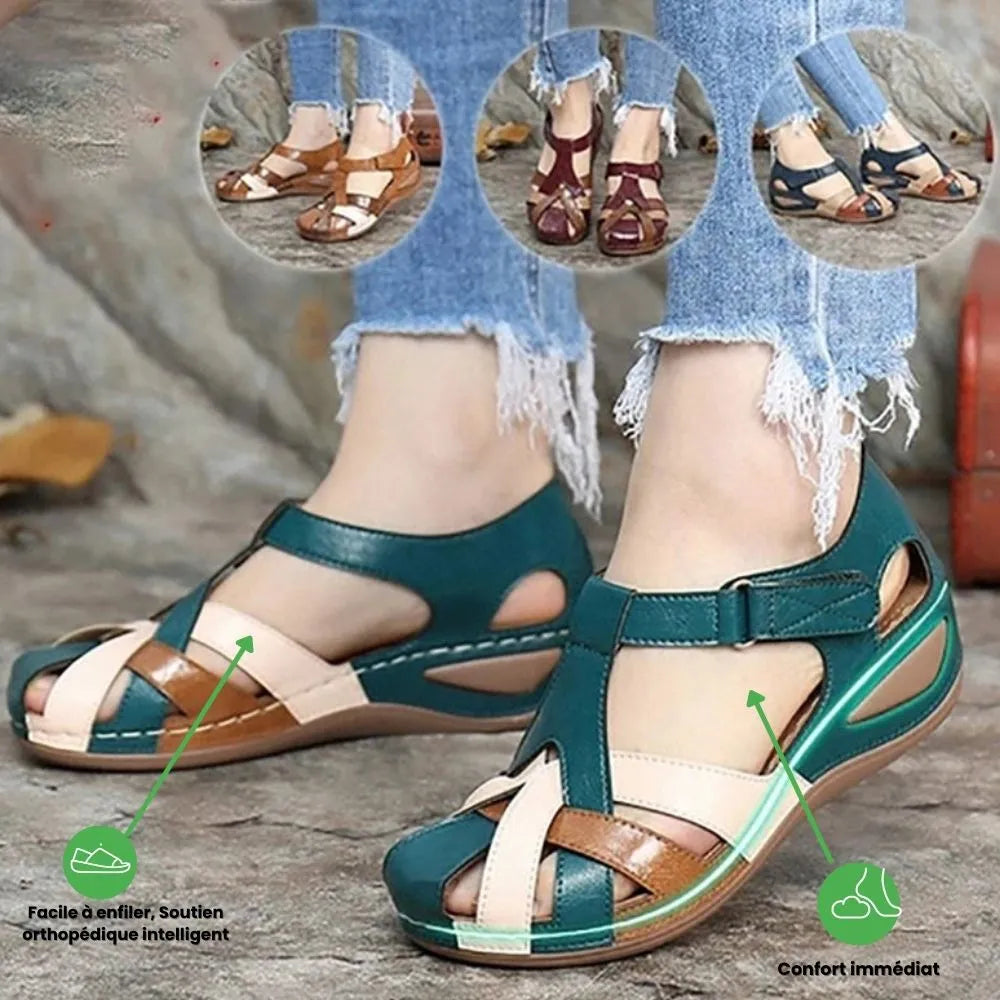 Orthopädische Komfort-Keilsandalen für Damen