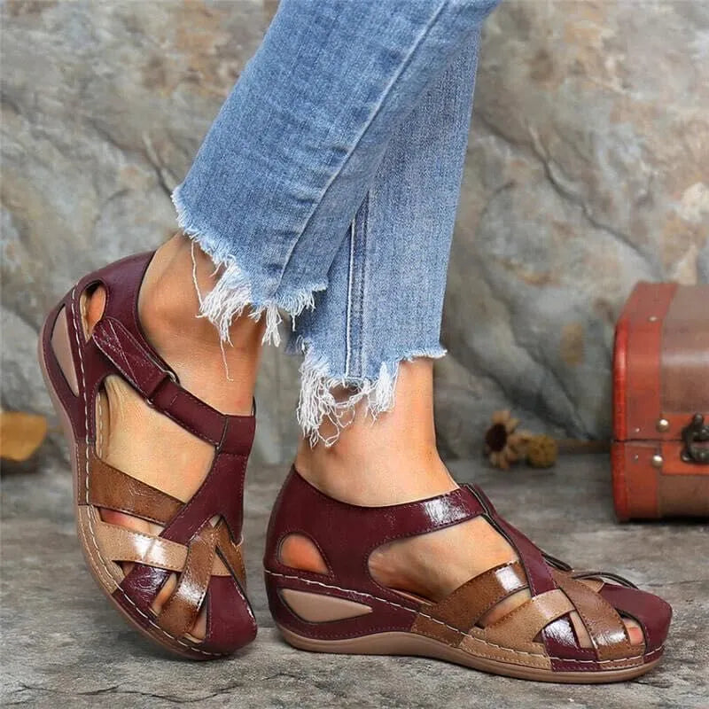 Orthopädische Komfort-Keilsandalen für Damen