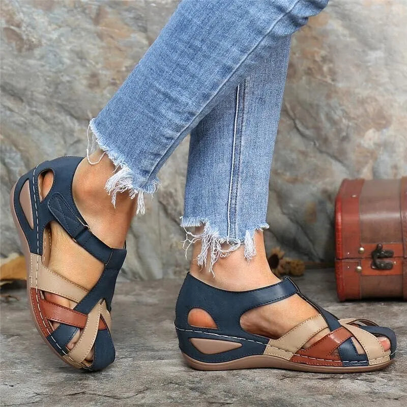 Orthopädische Komfort-Keilsandalen für Damen