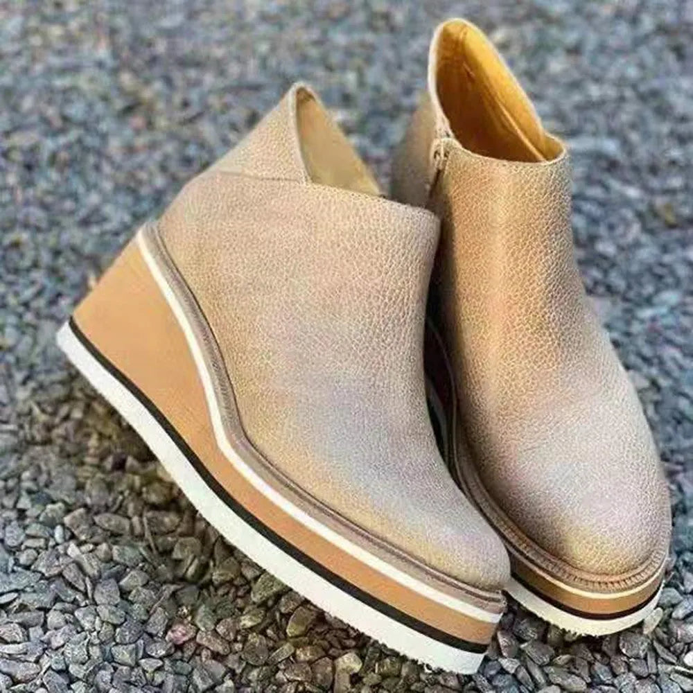 Damenkeilstiefelette: Eleganz und Komfort, um Ihre Schritte zu verschönern