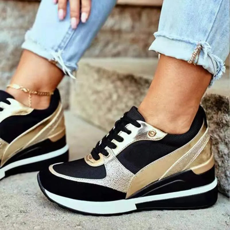 Orthopädischer Damen-Keilabsatz-Sneaker | Moderne Eleganz & optimaler Komfort