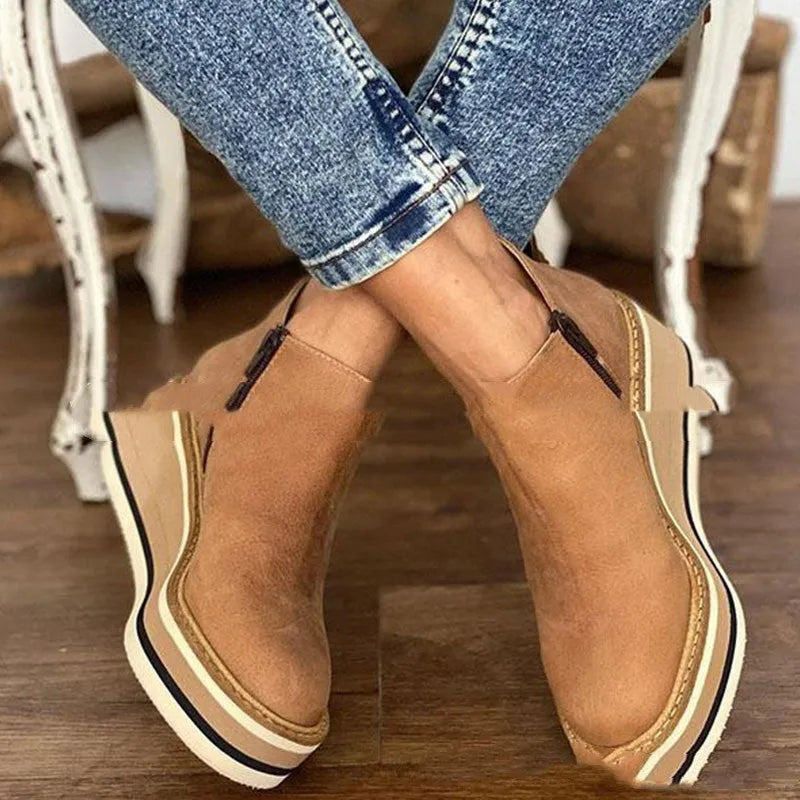 Damenkeilstiefelette: Eleganz und Komfort, um Ihre Schritte zu verschönern