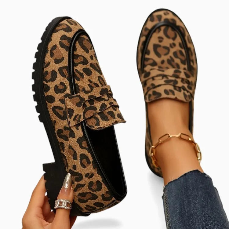Damen-Mokassins mit Leopardenmuster - Wagen Sie kühne und einzigartige Eleganz