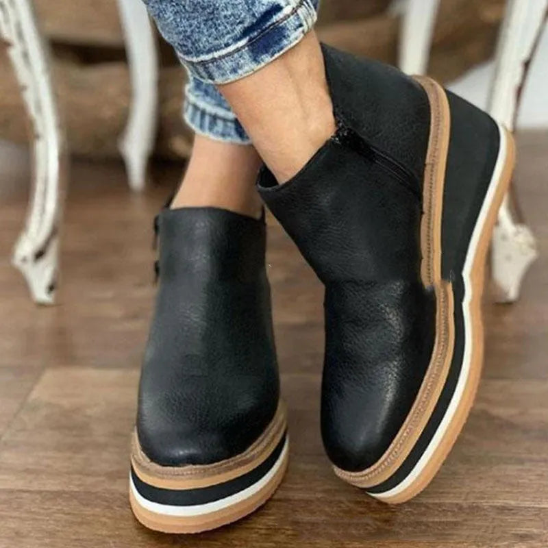 Damenkeilstiefelette: Eleganz und Komfort, um Ihre Schritte zu verschönern
