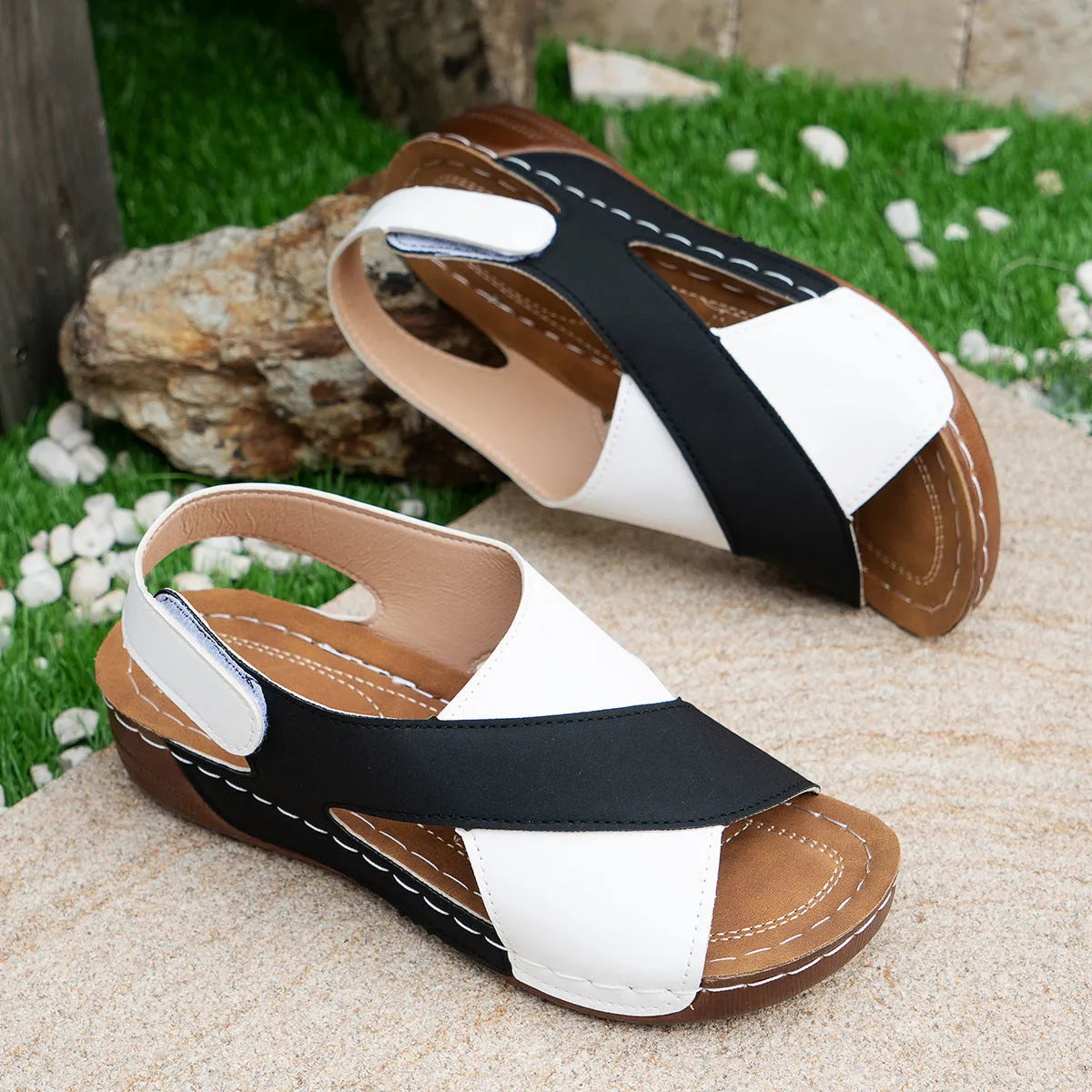 Orthopädische Damensandalen Komfort Schmerzlindernd