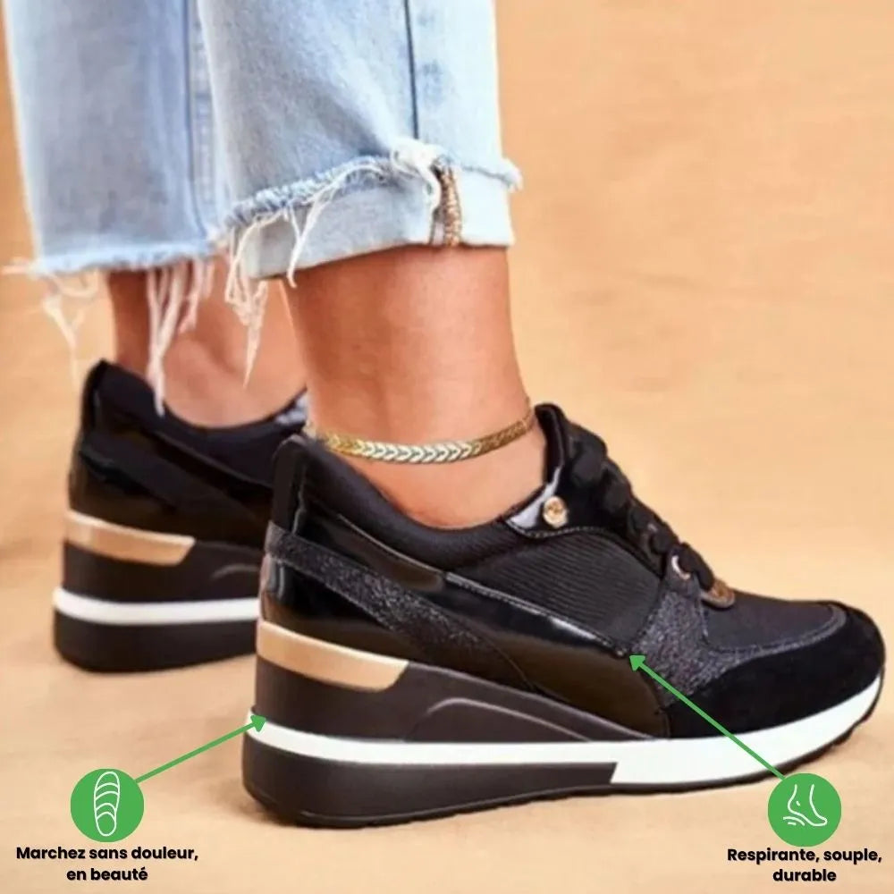 Orthopädischer Damen-Keilabsatz-Sneaker | Moderne Eleganz & optimaler Komfort