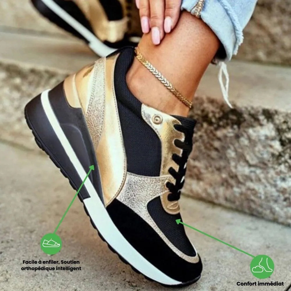 Orthopädischer Damen-Keilabsatz-Sneaker | Moderne Eleganz & optimaler Komfort