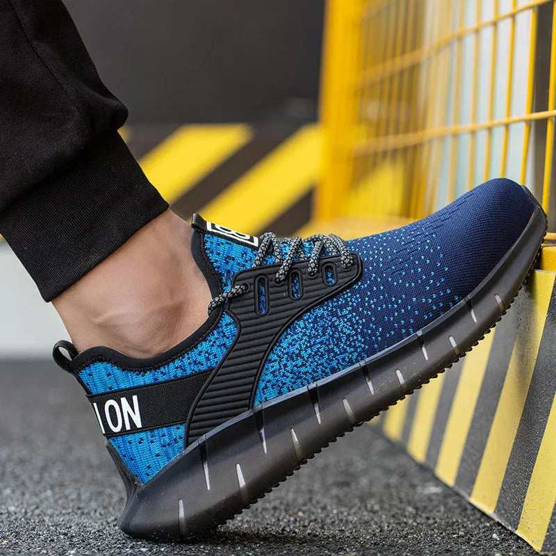 Herren-Sicherheitsschuhe, atmungsaktiver Sneaker mit Stahlkappe