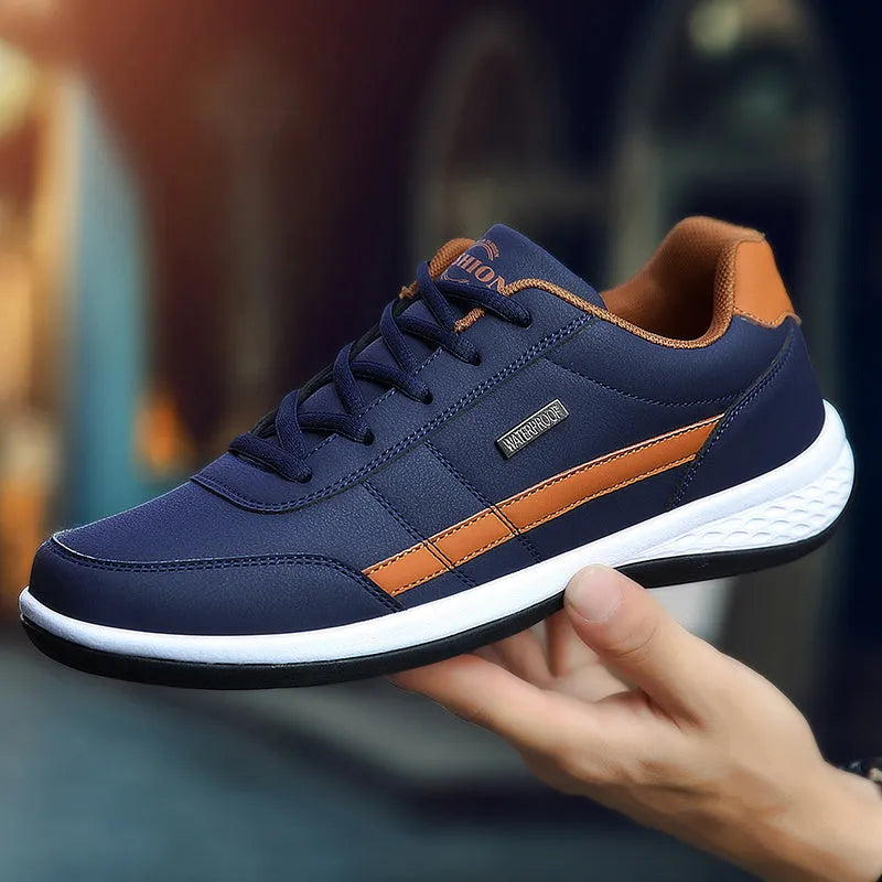 Orthopädischer Herren-Sneaker Blau – Komfortsohle