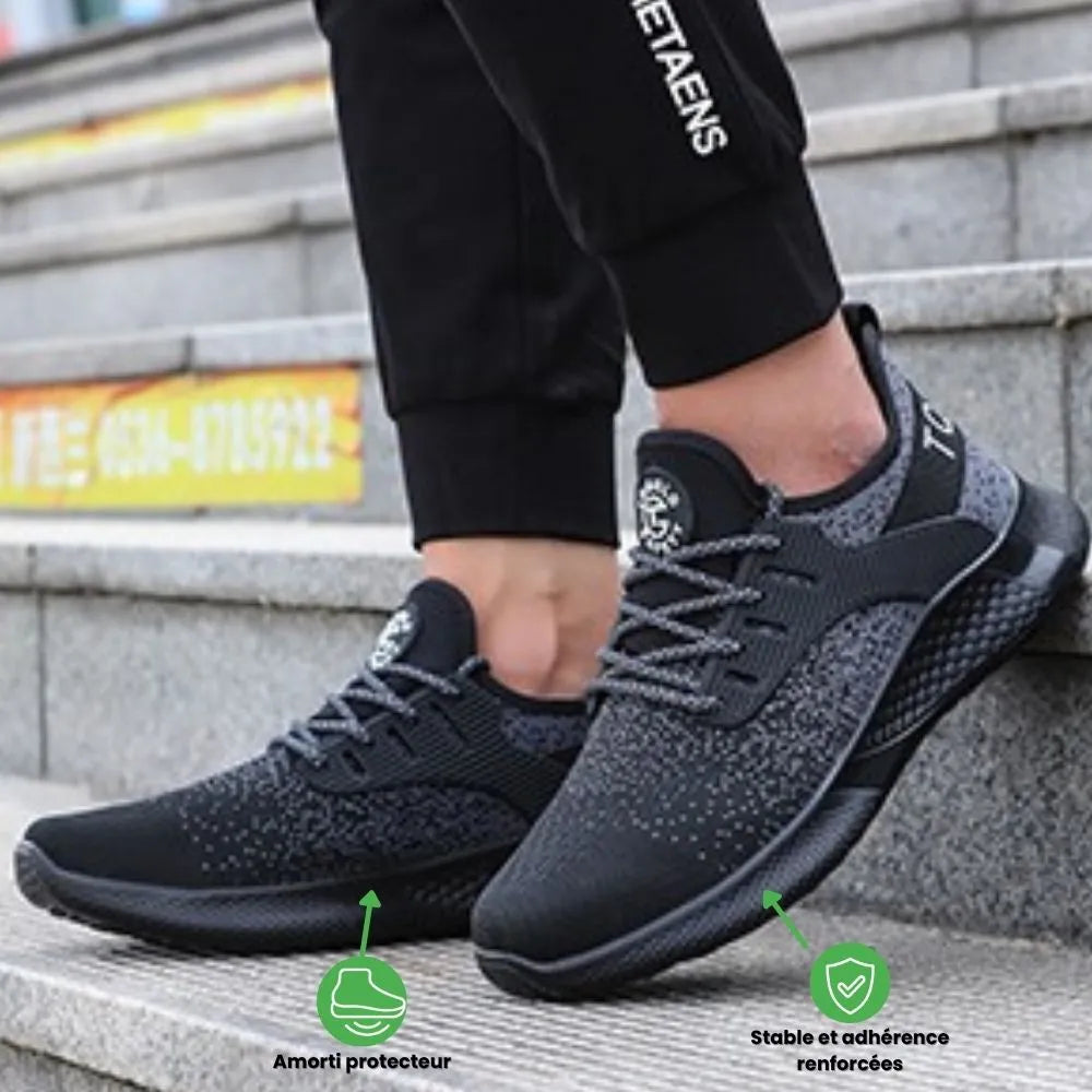 Herren-Sicherheitsschuhe, atmungsaktiver Sneaker mit Stahlkappe