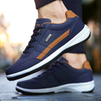 Orthopädischer Herren-Sneaker Blau – Komfortsohle