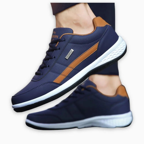 Orthopädischer Herren-Sneaker Blau – Komfortsohle