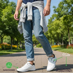 Orthopädischer Herren-Sneaker Blau – Komfortsohle